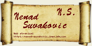 Nenad Šuvaković vizit kartica